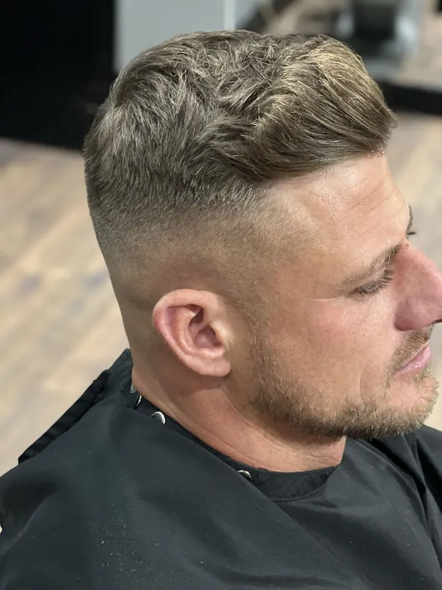 A skin fade at Arkham Barbers
